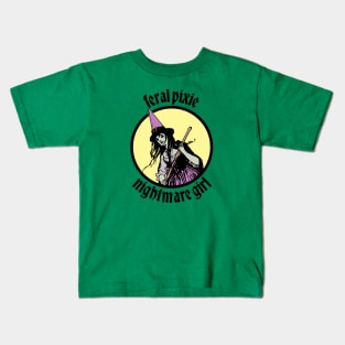 Feral Pixie Nightmare Girl Kids T-Shirt